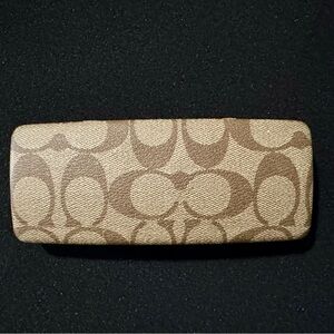 Coach Tan Signature Pattern Clutch